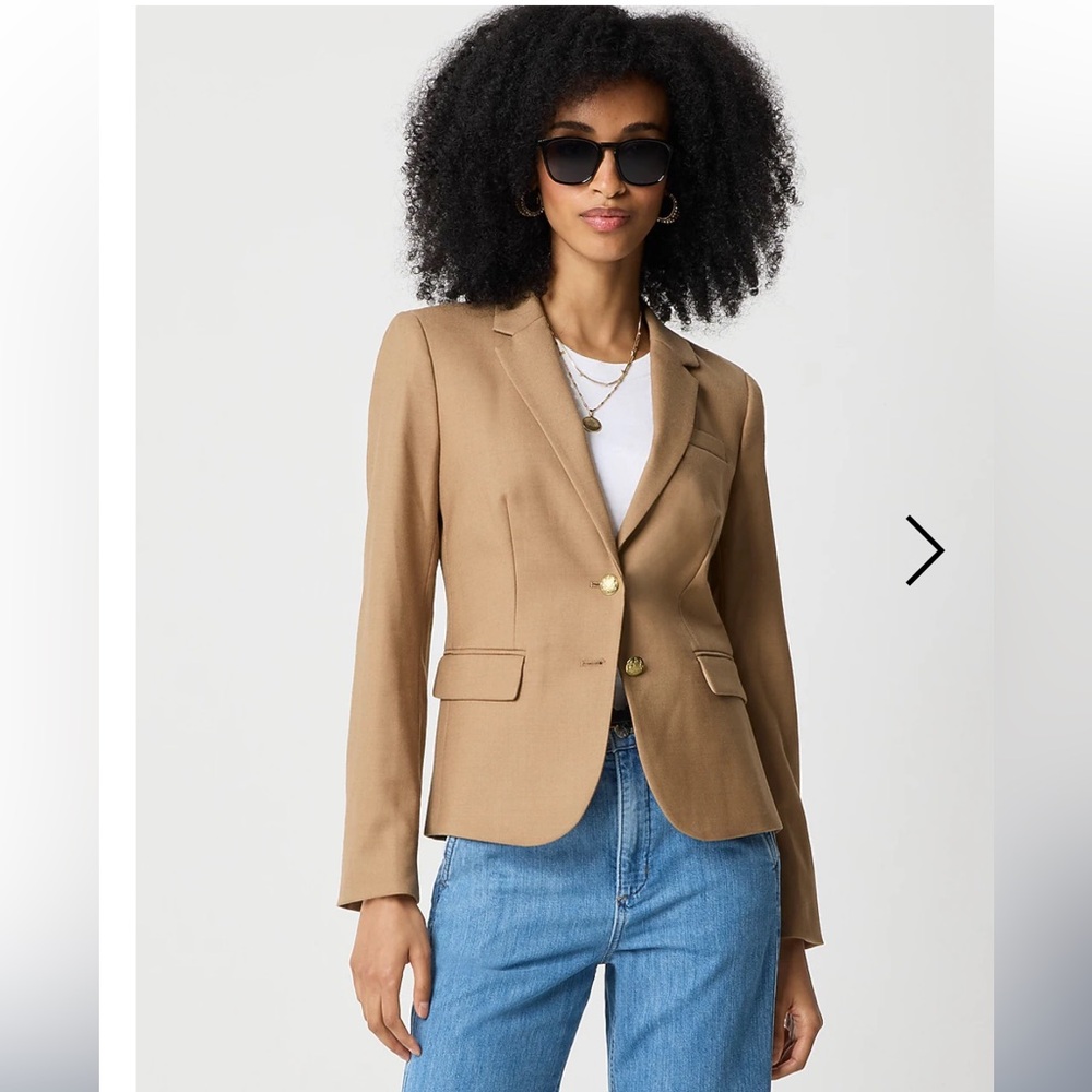 J. Crew Camel Tan Tailored Blazer